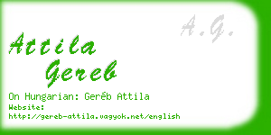 attila gereb business card
